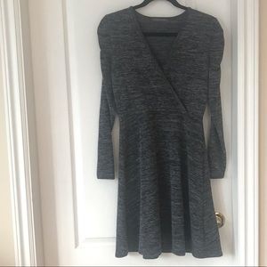SOLD NWOT Dark Grey Suzy Shier Long Sleeve Sweater Dress